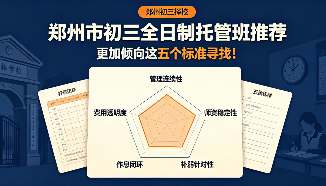 郑州市初三全日制托管班推荐：更加倾向这五